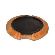 Suporte p/ Churrasco c chapa redonda 28x27cm 